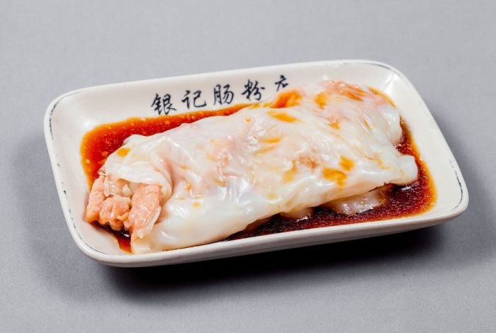 Yin-Ji-Chang-Fen-Chinese-restaurant-Shrimp-Filled-Rice-Noodle-Roll-CA Shrimp - Filled Rice Noodle Roll consists of delicate rice noodles enclosing fresh shrimp at Yin Ji Chang Fen, a Chinese restaurant in CA